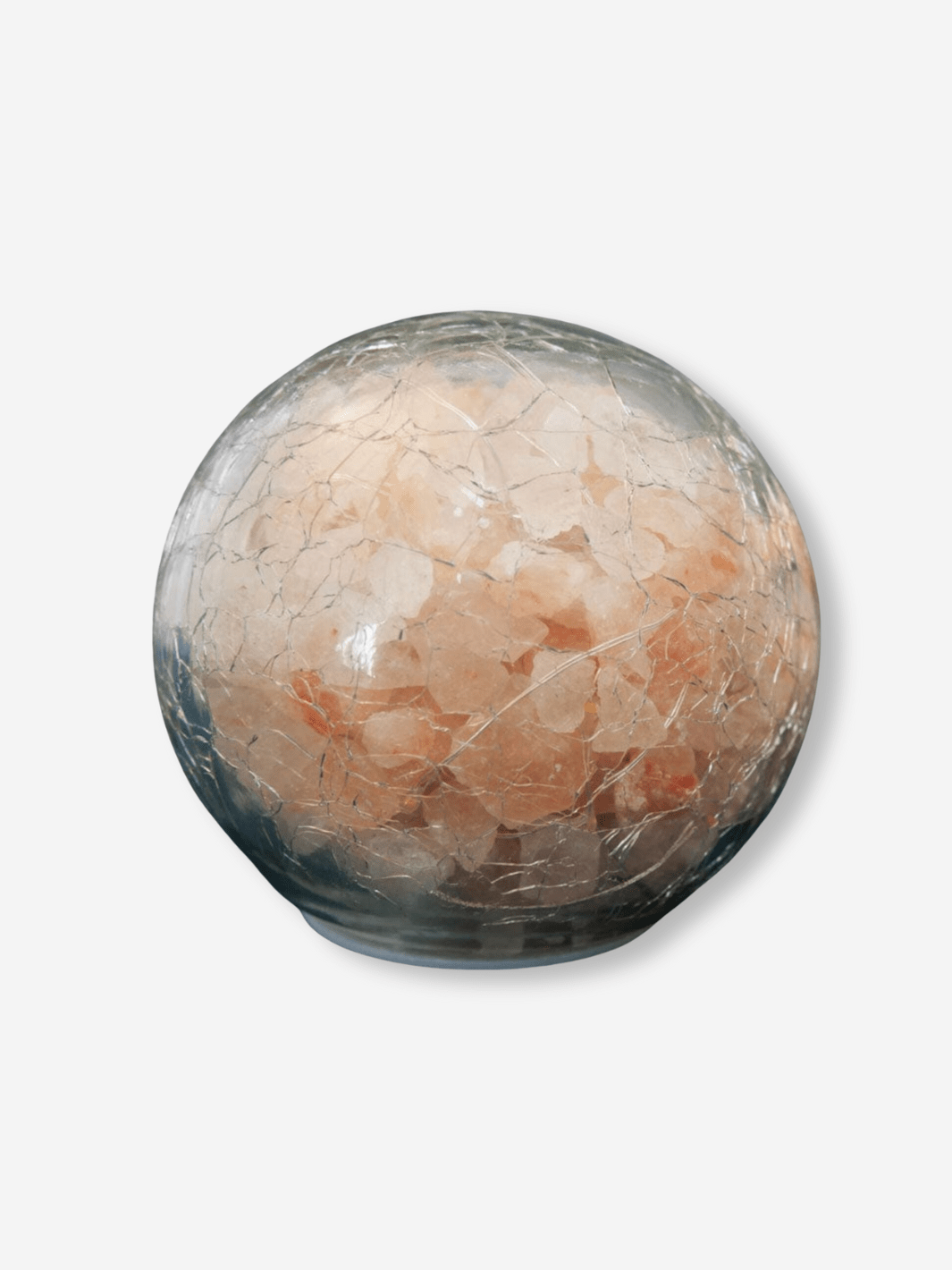 Lampe sphère sel d'Himalaya