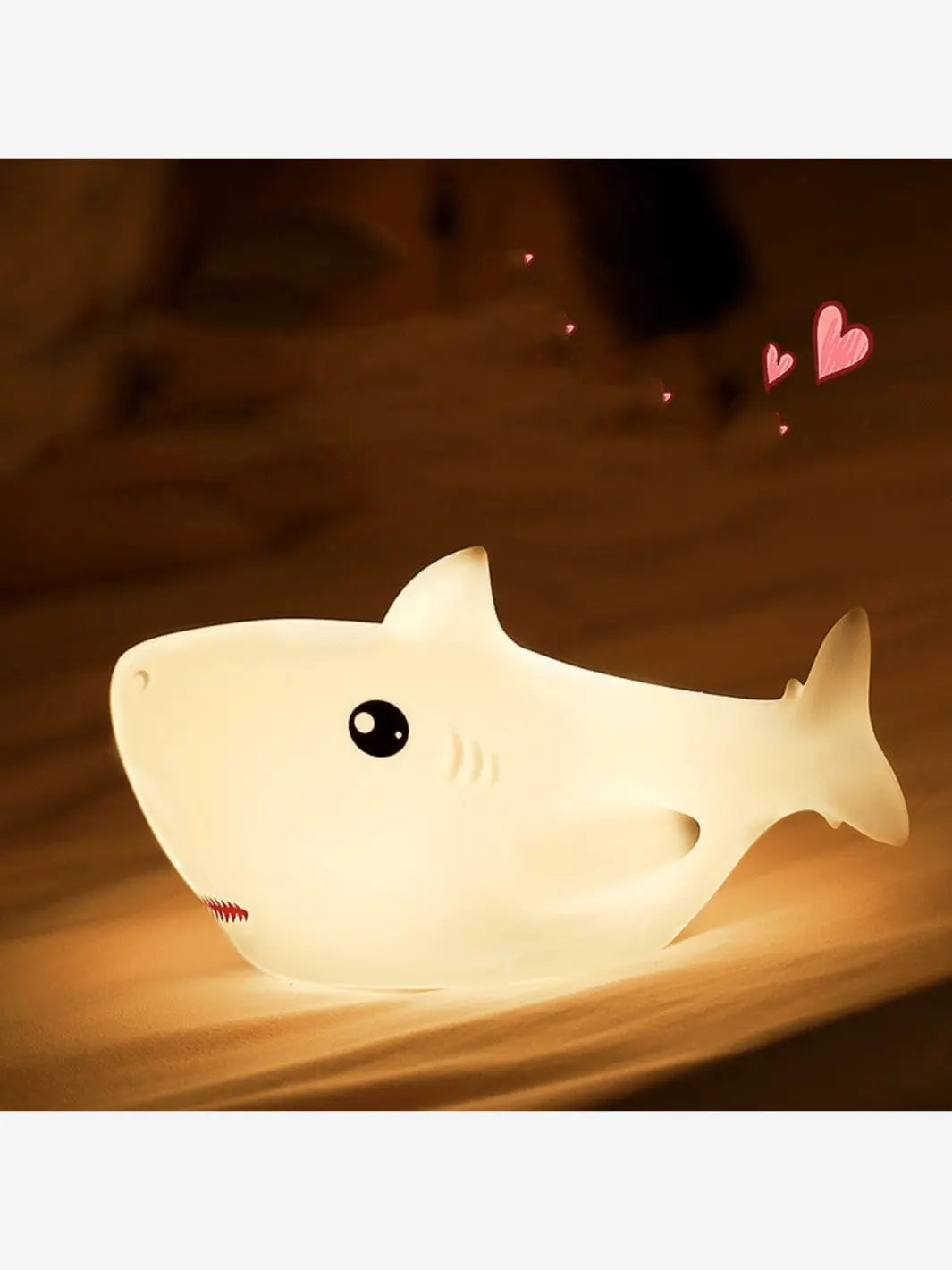 Lampe de chevet en forme d'animal sans fil qui est dans une chambre