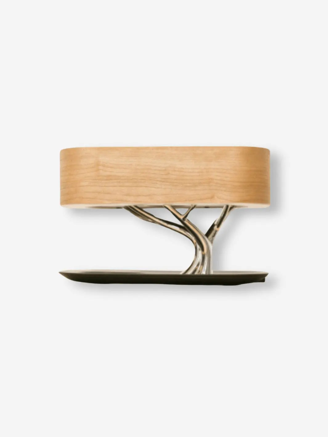 Lampe de chevet connectée originale en forme d'arbre moderne en bois