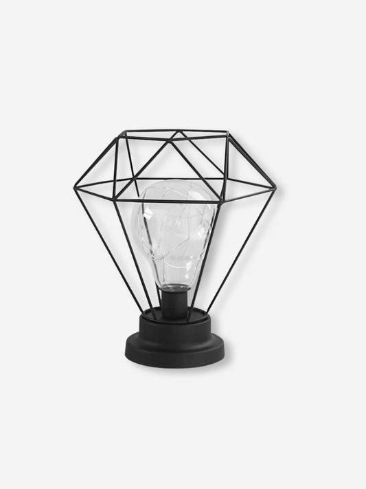 Lampe de Chevet Industrielle - Diamant Noir