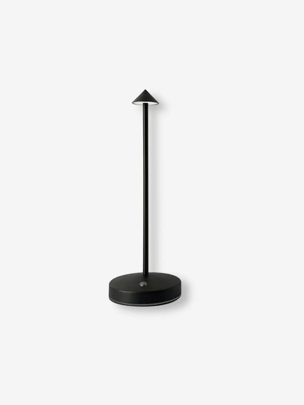lampe de chevet rechargeable portable sans fil minimaliste pratique noire