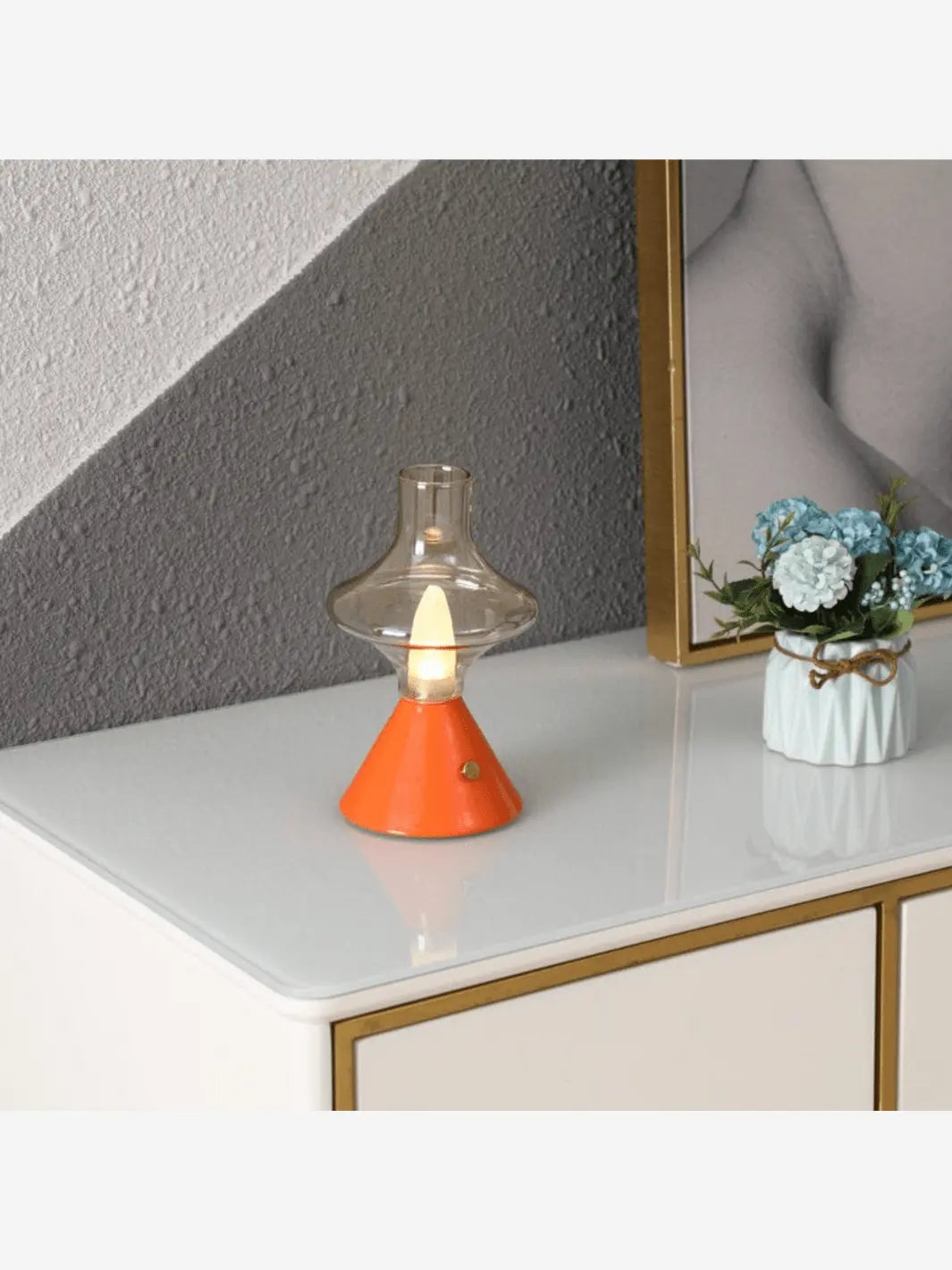 Lampe de chevet sans fil orange