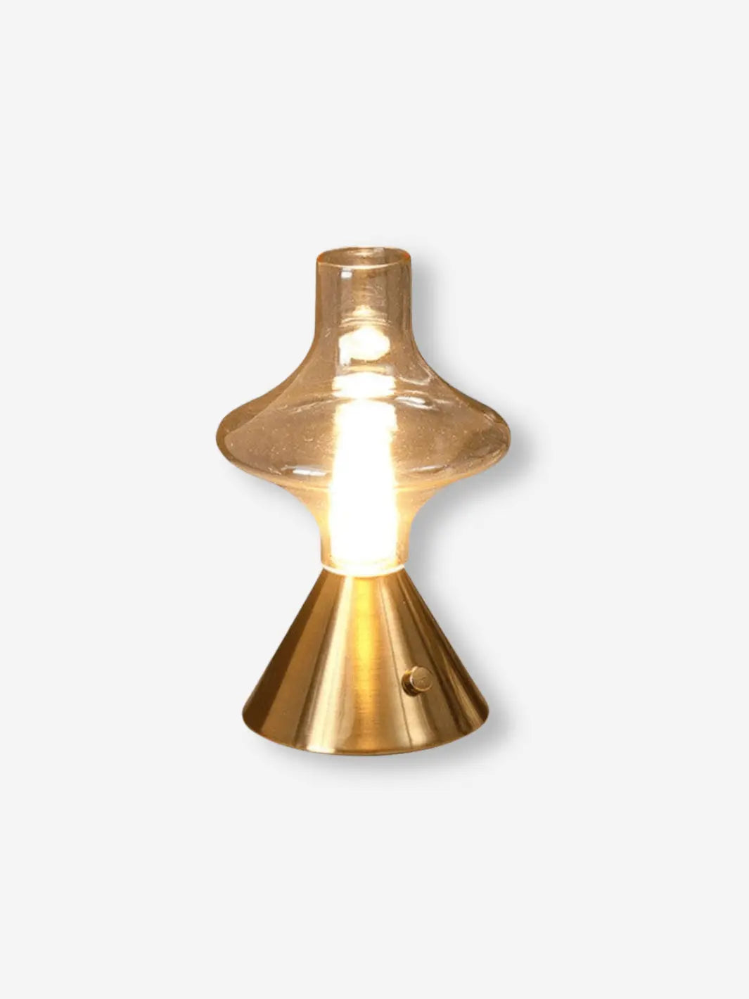 Lampe de chevet sans fil dorée vintage