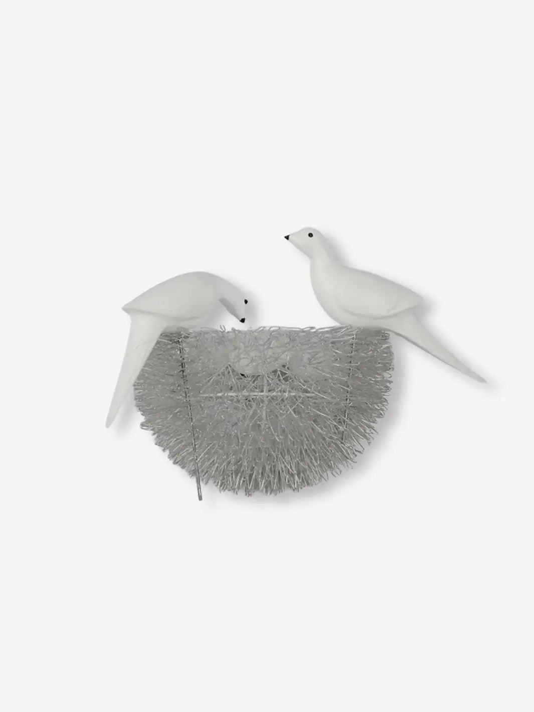 lampe de chevet murale representant deux oiseaux penches sur un nid avec des oeufs