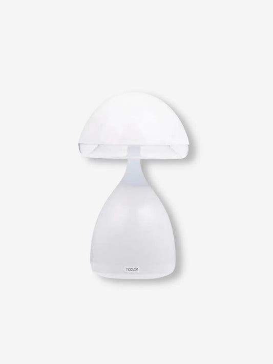 Lampe de chevet champignon sans fil de couleur blanche avec variateur de lumière 