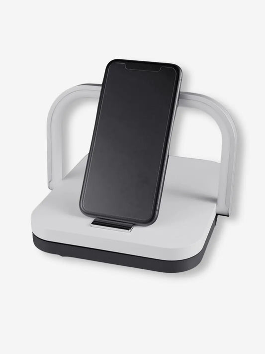 Lampe de chevet chargeur induction de couleur blanche