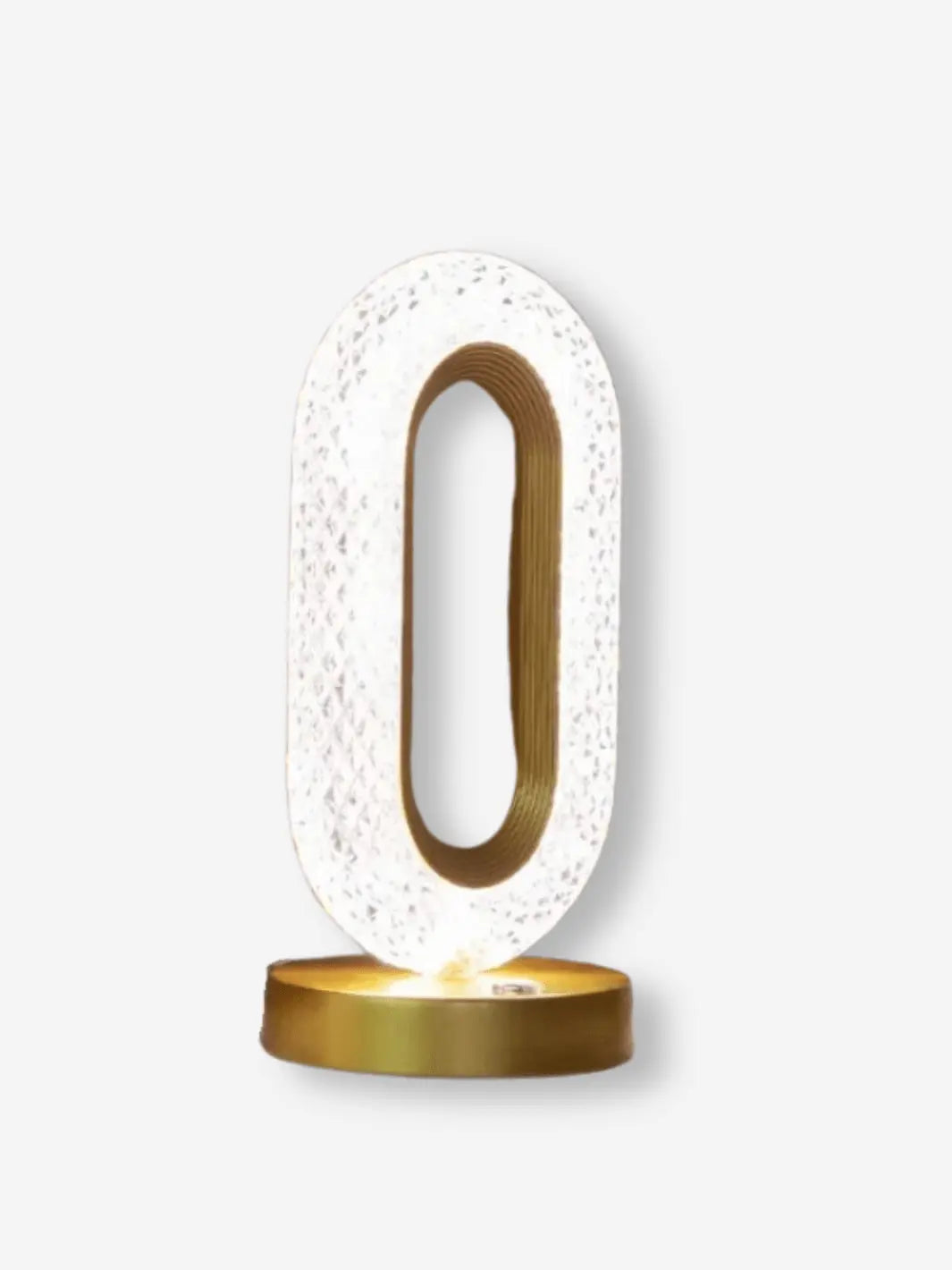 lampe de chevet cristal doree
