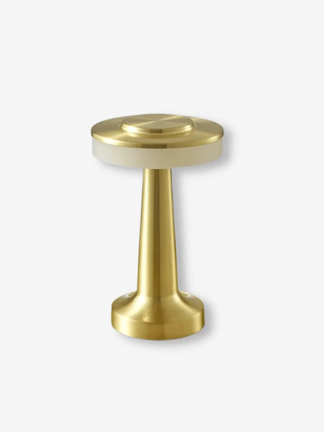 lampe de chevet en metal portable rechargeable par usb sans fil pratique or