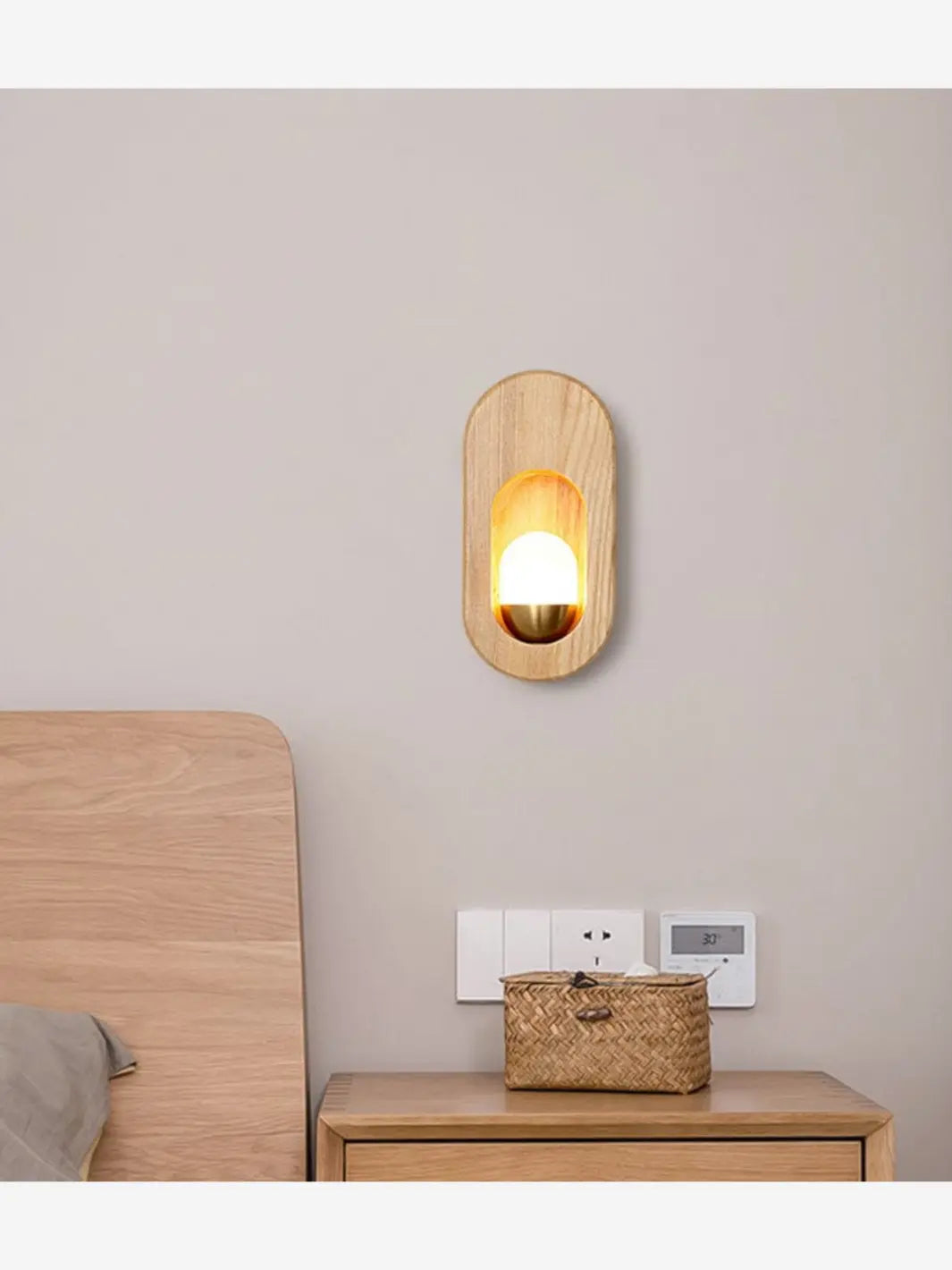Lampe de Chevet Murale Aurora Bois