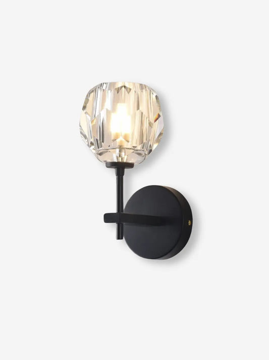 Lampe de Chevet Murale Noire Cristal Lumineux