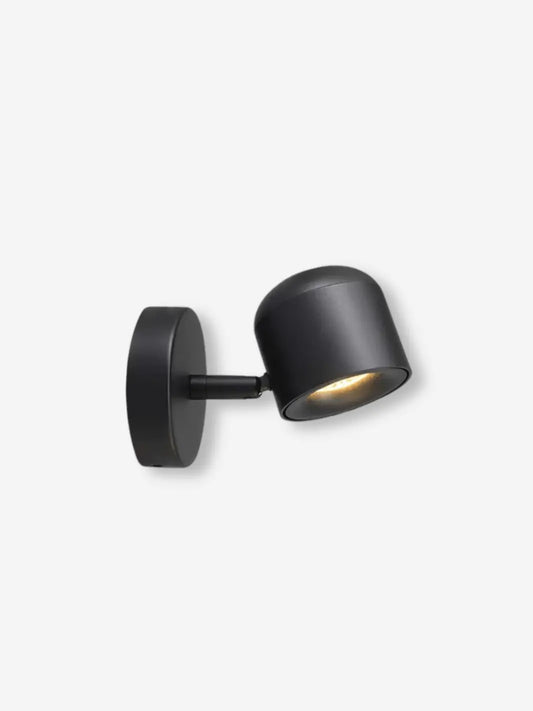 lampe de chevet murale noire simple minimaliste