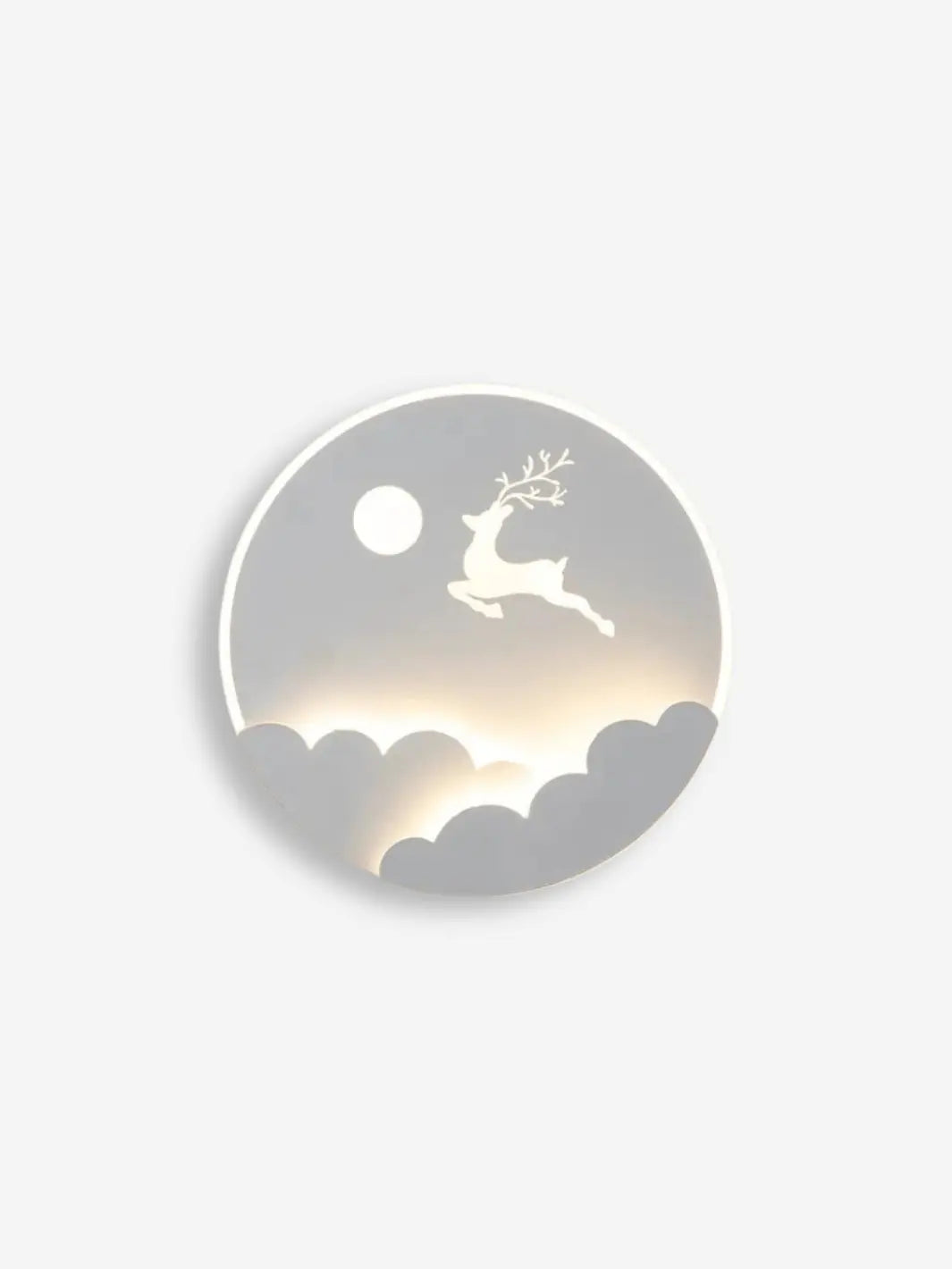 lampe murale decorative led rennes lune nuage