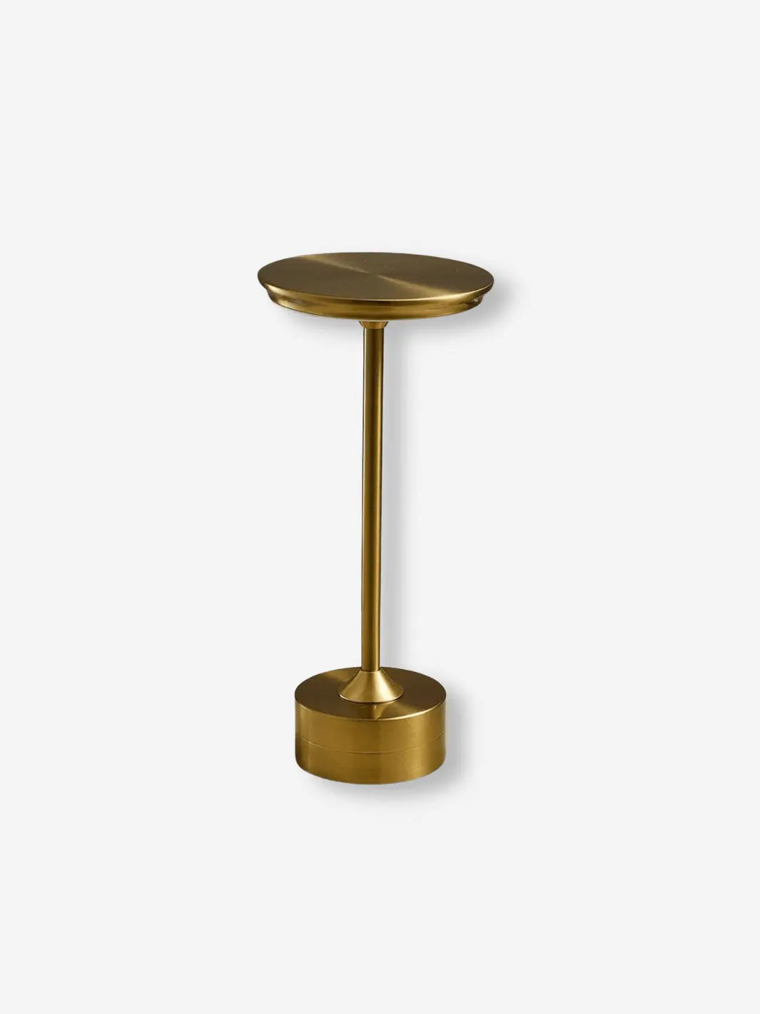 lampe de chevet metal rechargeable portable moderne doree