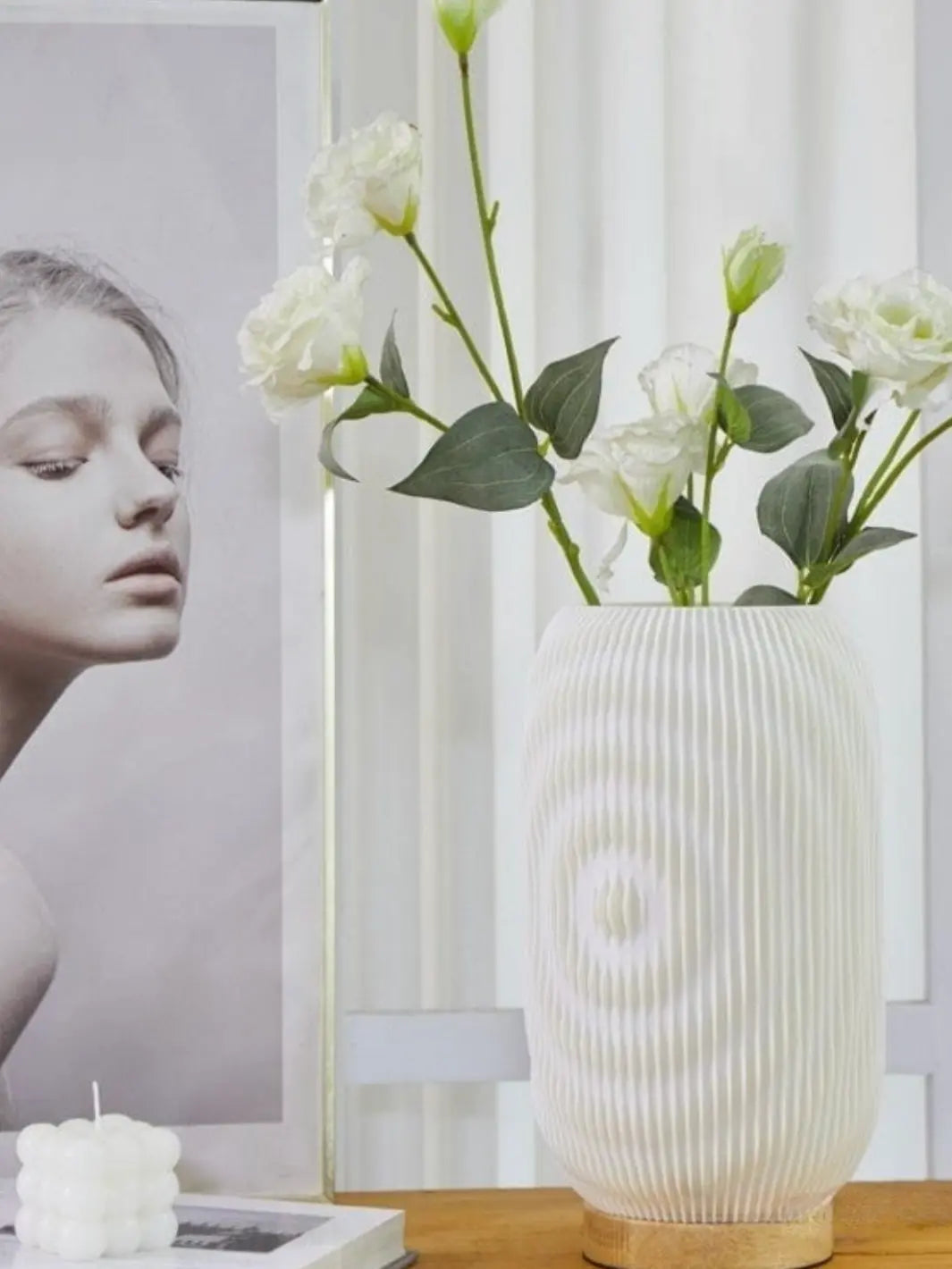 vase lumineux lampe de chevet moderne design