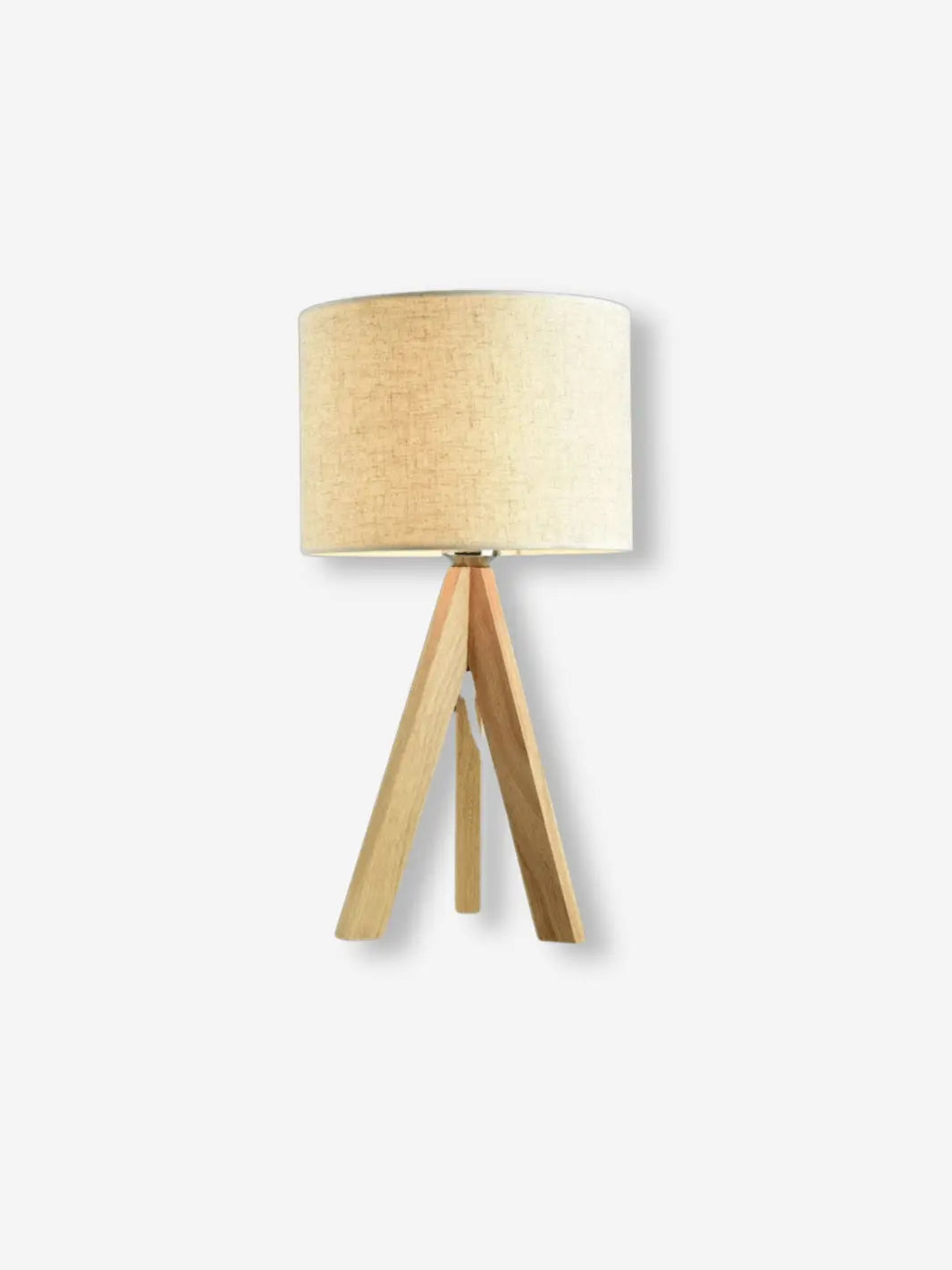 Lampe de chevet sur pied style scandinave avec abat jour de couleur beige 
