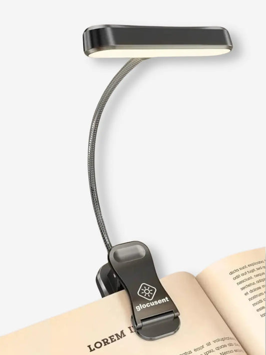 lampe de lecture portable sans fil rechargeable par usb dimmable munie d une pince qui se clipse sur le livre que l on lit