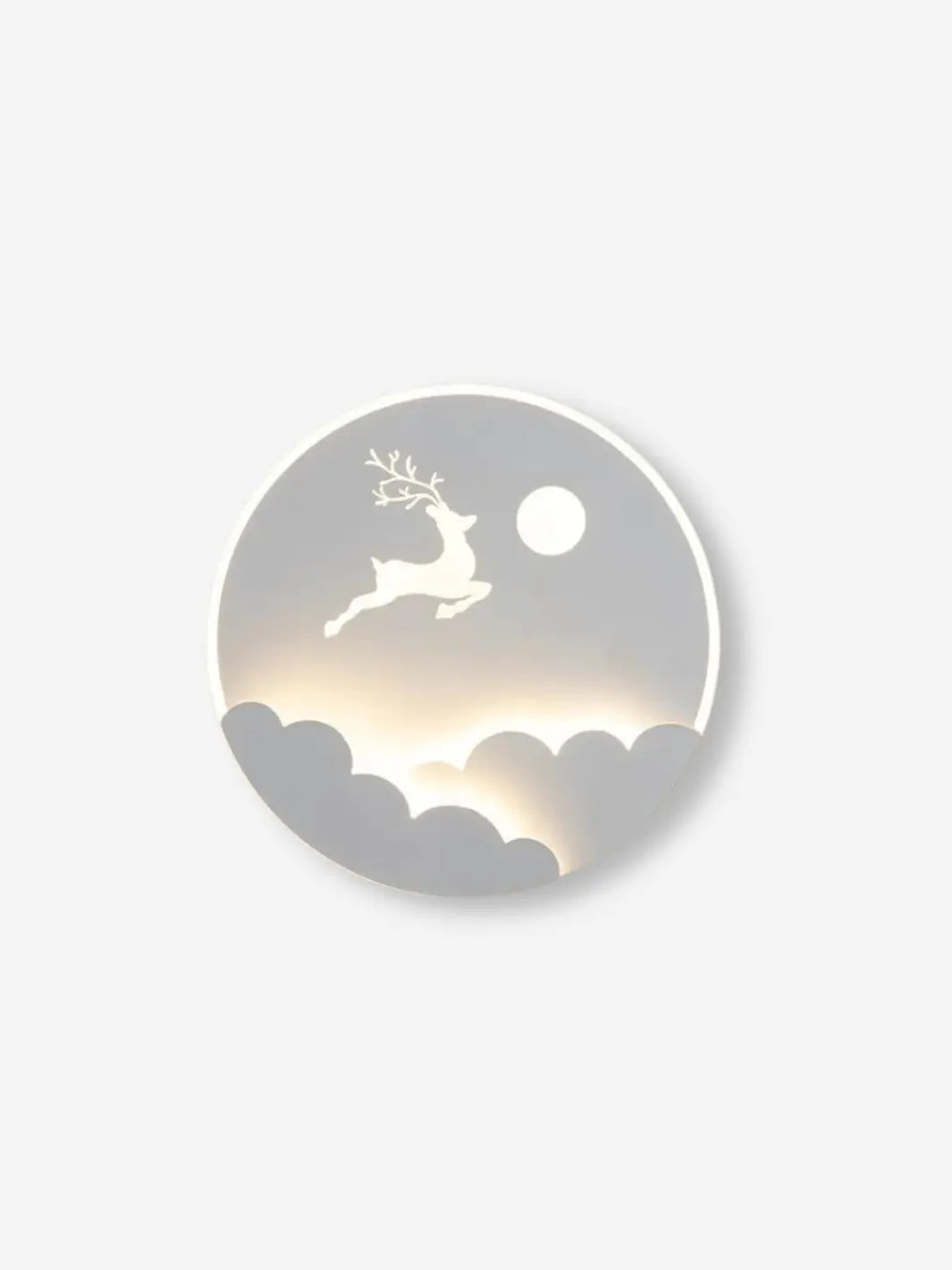 lampe murale decorative led rennes lune nuage